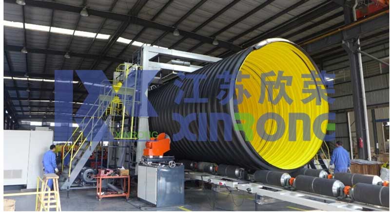 HDPE钢带缠绕管生产线的精密智造